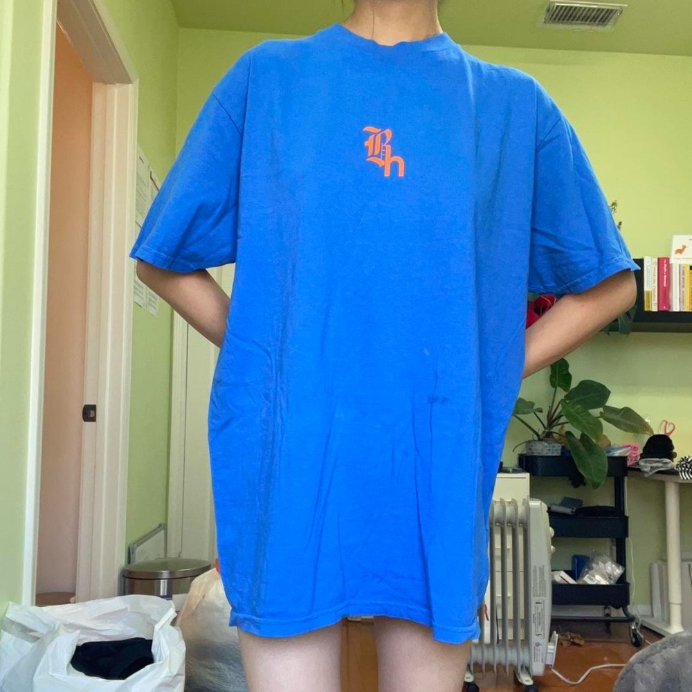 BROCKHAMPTON X HOLIDAY LOGO BLUE T-SHIRT